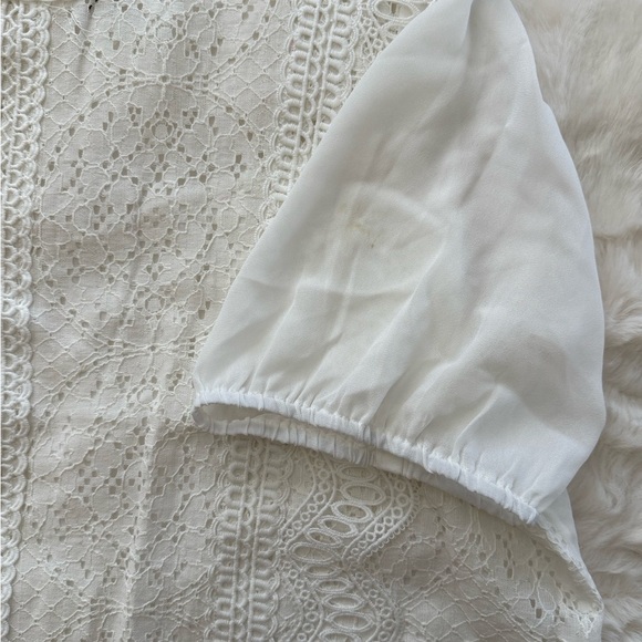 ANDREE BY UNIT White Lace Blouse, 1X - Picture 12 of 13